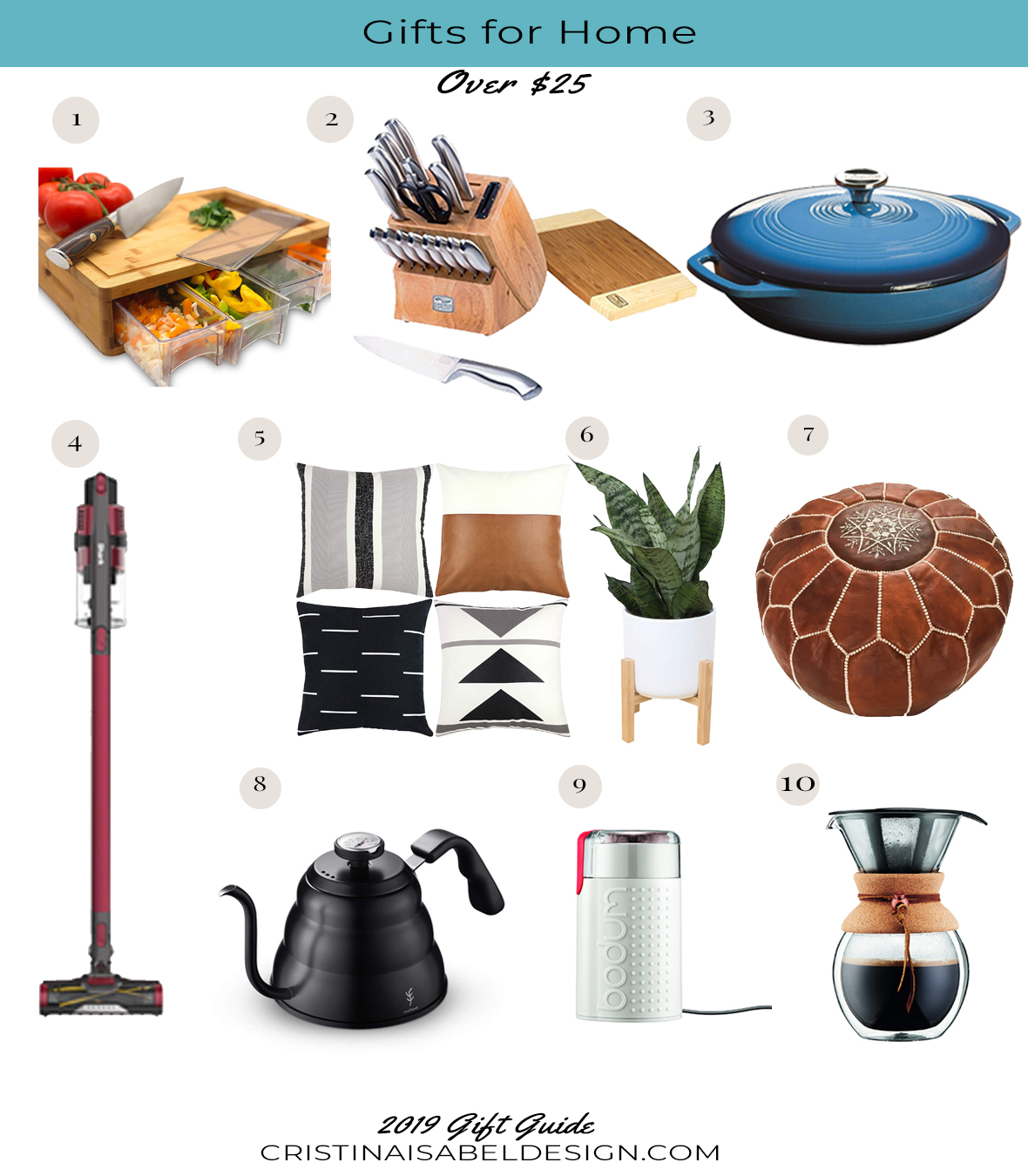 gifts for home over $25 - Cristina Isabel Design