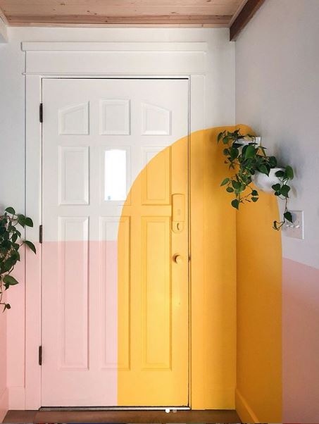 Color Blocked Door