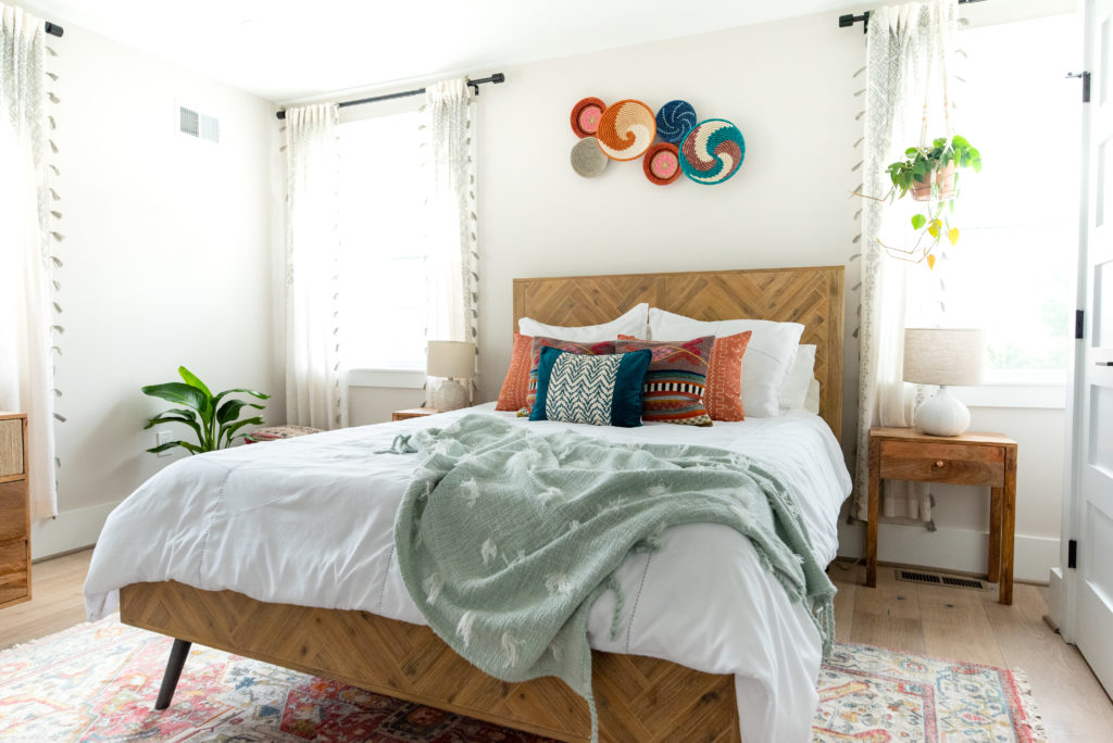 bohemian master bedroom - Cristina Isabel Design