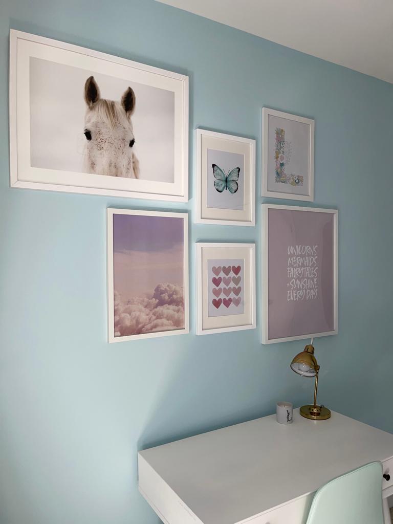 Gallery wall for Fairytale Bedroom