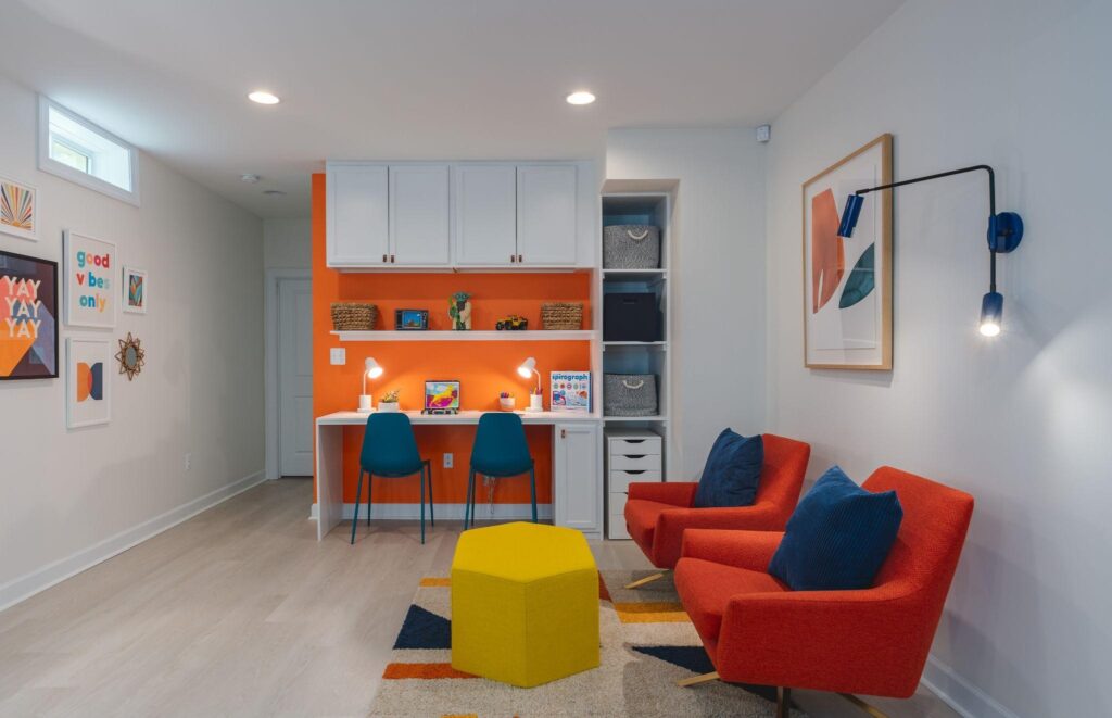 Colorful Living Area Design