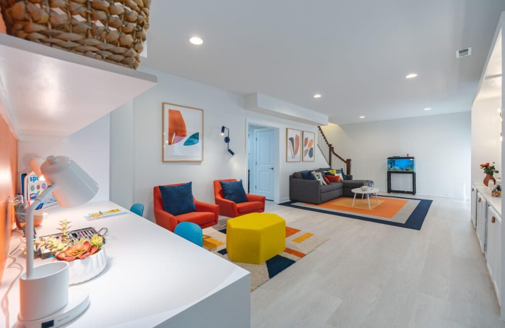Colorful Living Area Design