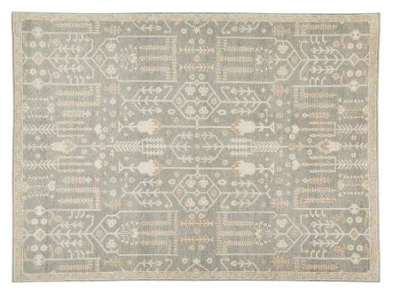 patterned wool rug