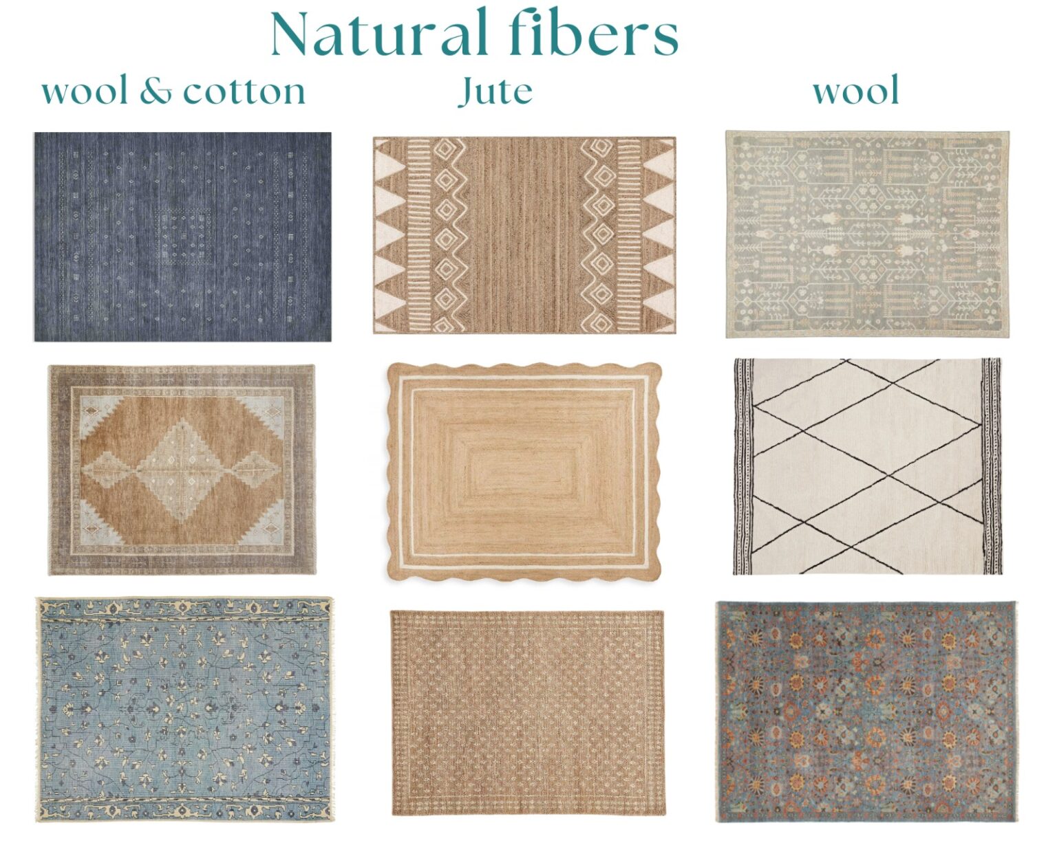 Rug Guide Choosing Rug Materials Cristina Isabel Design